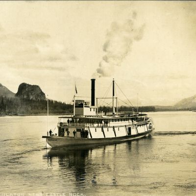 Steamboat "Regulator" - 1899 on Columbia River at Castle Rock