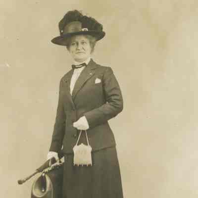 Unknown Woman in Traveling Attire