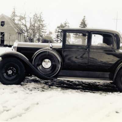 1930's Automobile - with color restoration