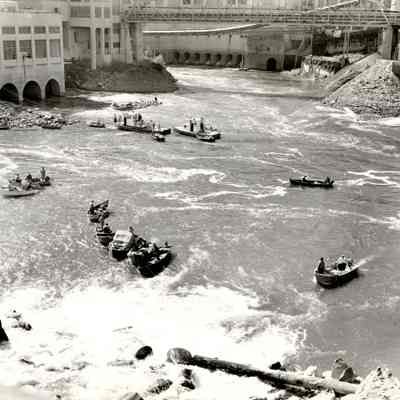 Hog Line Fishing Below Willamette Falls - PGE Station and Crown Zellerbach Mill