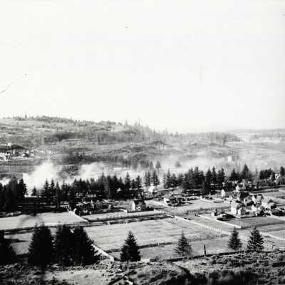View of Oregon City from Bluff - 1896