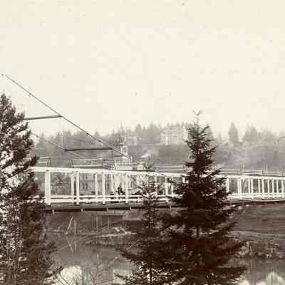 Oregon City-West Linn Suspension Bridge - 1880