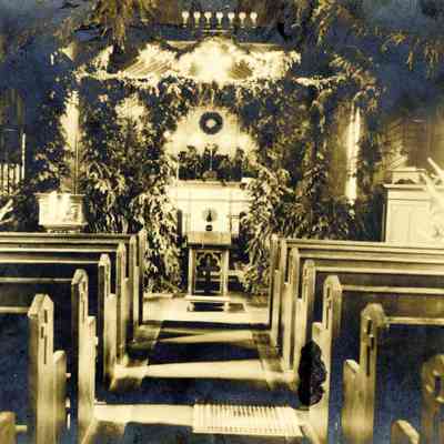 St. Paul's Episcopal Church 1930 - Christmas Decorations