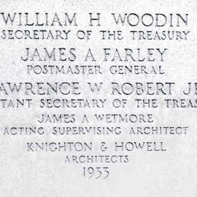 Oregon City Post Office Cornerstone - 1933