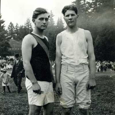 Two Boy Runners, Gladstone 4th of July Celebration.