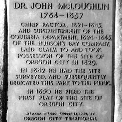 Oregon City - Dr. John McLoughlin Marker