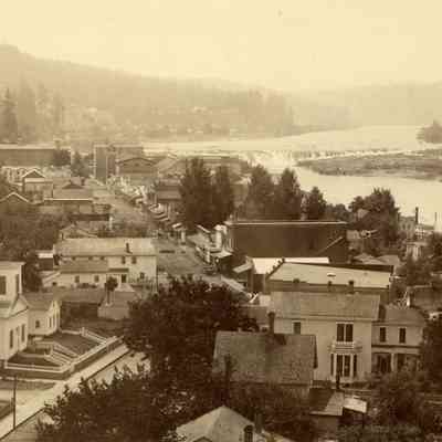 Oregon City 1885 - from Courthouse Tower