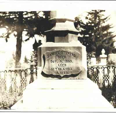 Photo of headstone - Samuel Stevens
