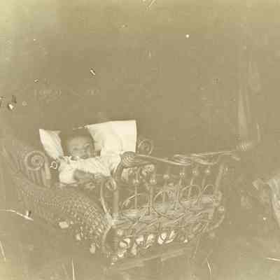 Unidentified Baby in Cradle - Talbert Collection