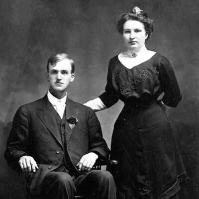 Mr. and Mrs. Charles Hardy, Christmas 1910.
