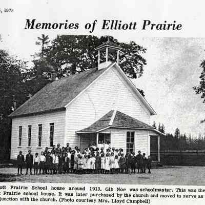 Elliot Prairie School Children 1913