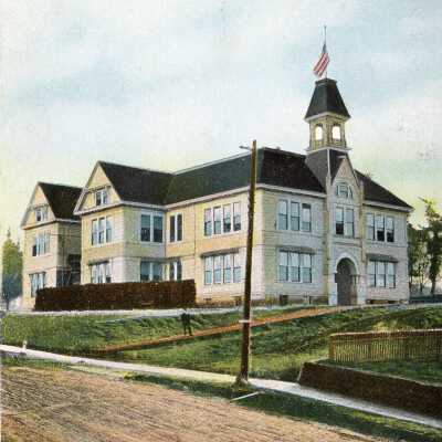Eastham School Postcard 1909? - Oregon City