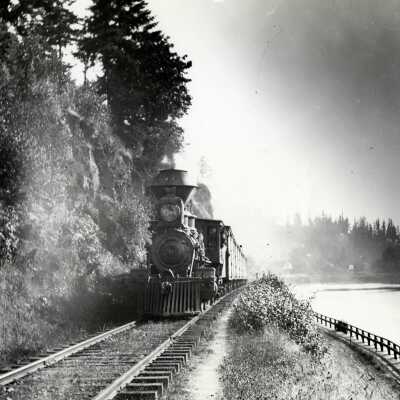Steam Locomotive Canemah to Oregon City - Late 1800's