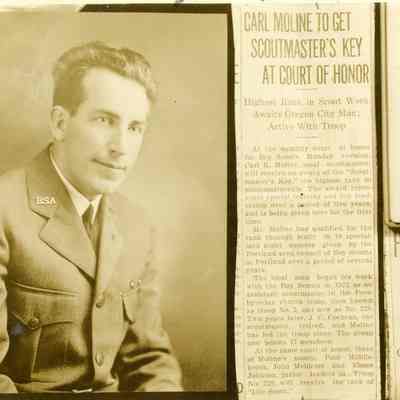 Carl Moline - Scoutmaster's Key Award