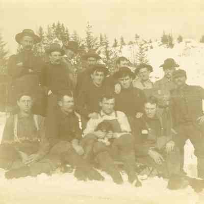 Unidentified Group of Men in Snow - Talbert Collection