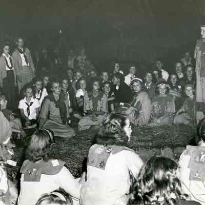 Camp Onahlee 1949 - Ceremonial Fire