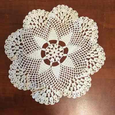 small white doily/Marrs-Curry/Unknown Provenance