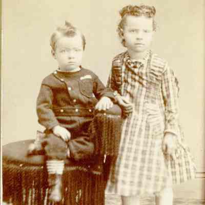 Unidentified Young Boy and Girl - Talbert Collection