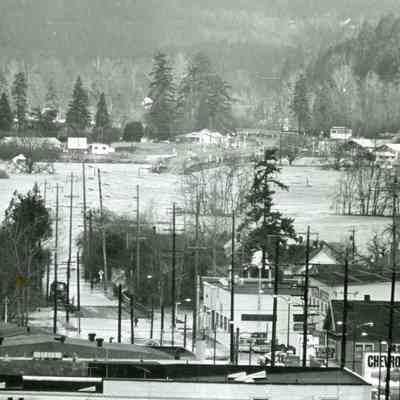 1964 Flood - Looking North to Greenpoint and Parkplace