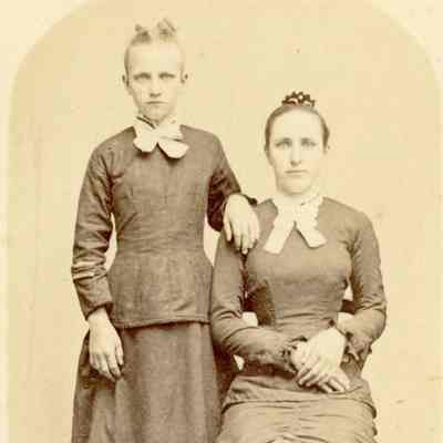Unidentified Young Girl and Woman - Talbert Collection