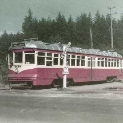 Electric Street Car - Bedrose #4018 - Oregon City to Portland Trolley