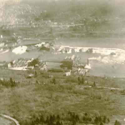 Oregon City 1922 - Aerial View of Willamette Falls