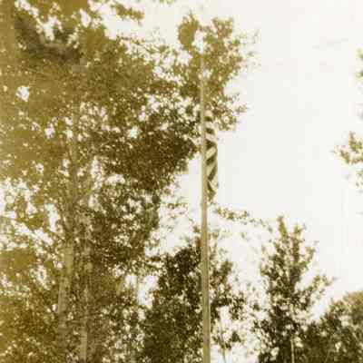 Camp Onahlee 1949 - Flag and Pole
