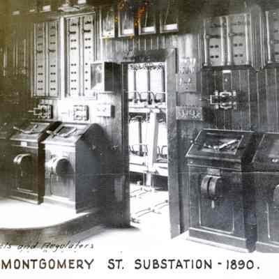 Portland 1890 - Montgomery Station of the Willamette Falls Electric Company