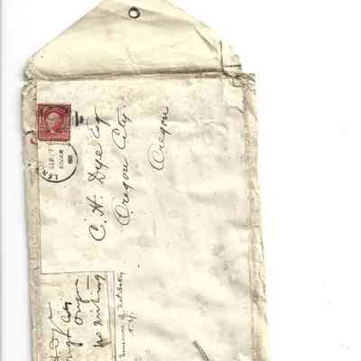 Envelope that photos came in.