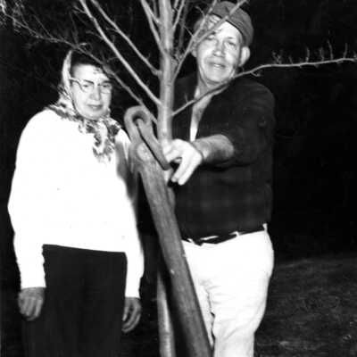 Mr. Graves with Vera Criteser and the Ohyhee Anchor.