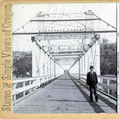 Oregon City-West Linn Suspension Bridge.