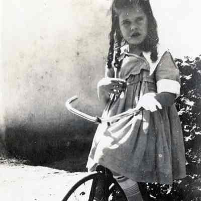 Unknown Girl on Tricycle - 1920's