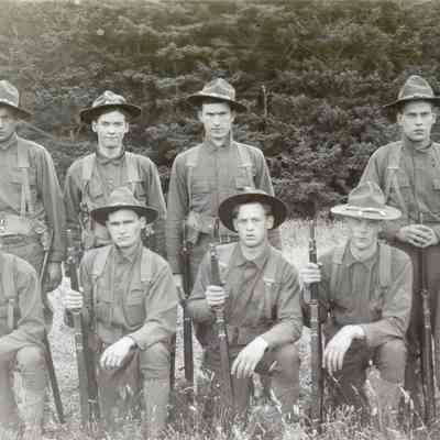 Corporal E. G. Wink and Squad 1915