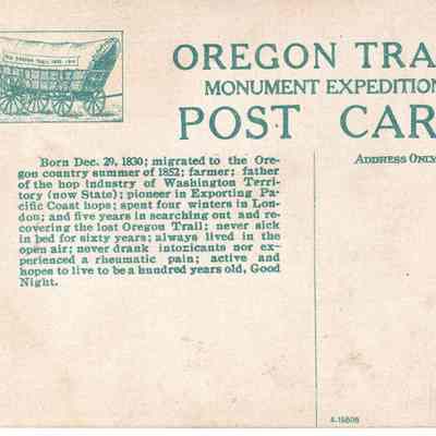 Back of Post Card