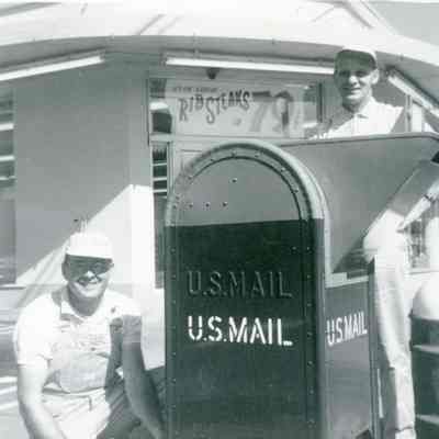 Oregon City Post Office Mail Box Painting Crew - 1964