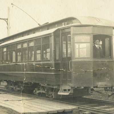 Railroad car from Willamette Falls Railroad 1900