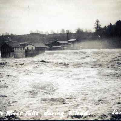 1922 Flood - Willamette River Falls during flood