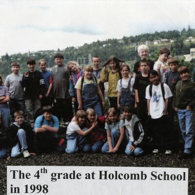 Holcomb School Students - Fourth Grade - 1998 - Oregon City, Oregon