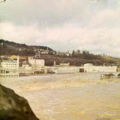 1964 Flood - Willamette Falls - Oregon City, Oregon