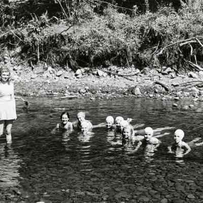 Camp Onahlee 1949 - Campers Swimming