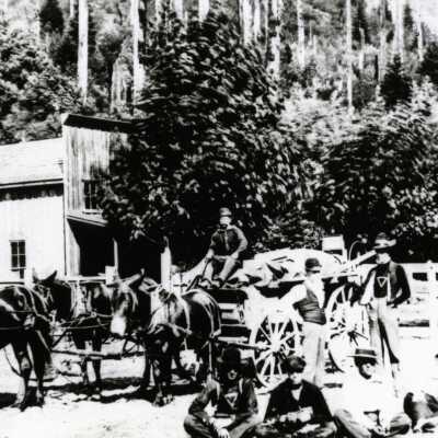 Old Barlow Road Tollgate at Rhododendron - 1882