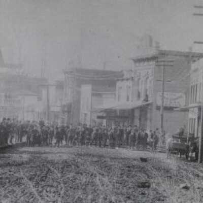 Oregon City 1891 - 6th and Main Street - After the Flood had Subsided