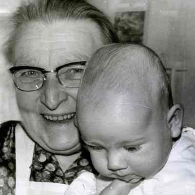 Unidentified Woman and Baby 1969 - Hopp Family Collection