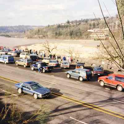 1996 Flood - Willamette Falls - Oregon City