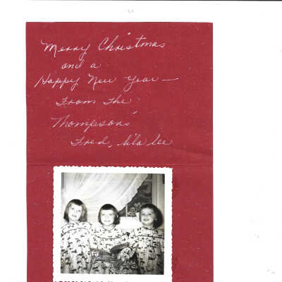 Christmas Card from Thompson Children