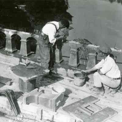 Oregon City/West Linn Arch Bridge Construction - 1922