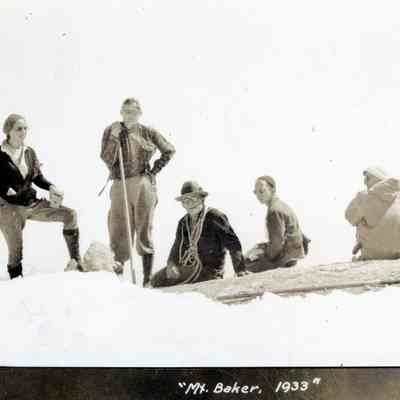 Parry, Bill and Party 1933 - Top of Mt. Baker