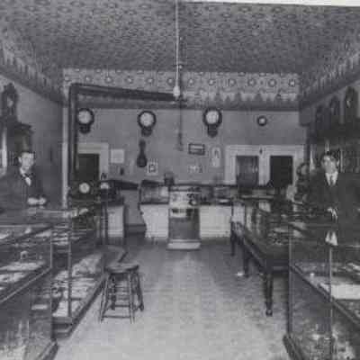 Wm. Gardiner Jewelry Store 1908 - Interior at 719 Main Street