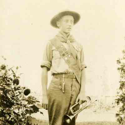 Bugler in Scout Uniform - Moline Collection