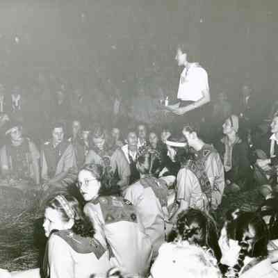 Camp Onahlee 1949 - Ceremonial Fire
